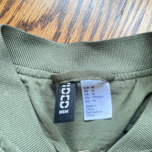 H&M Satin Bomber Jacket - Picture 3 of 4